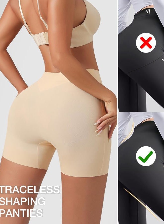 USEASY Tummy Control Shapewear Shorts for Women Under Dress Womens Compression Shorts Under Dress Shapewear, Beige, 3XL - Image 5