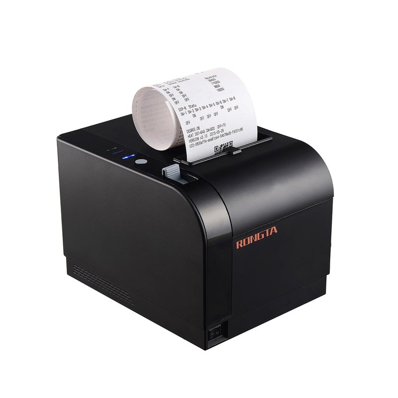 Rongta Thermal Receipt Printer, 80mm Receipt Printers, Thermal Pos Printer with Auto Cutter Support Cash Drawer,USB Serial Ethernet Support ESC/POS, Compatible with Windows/Mac/Linux - Image 1