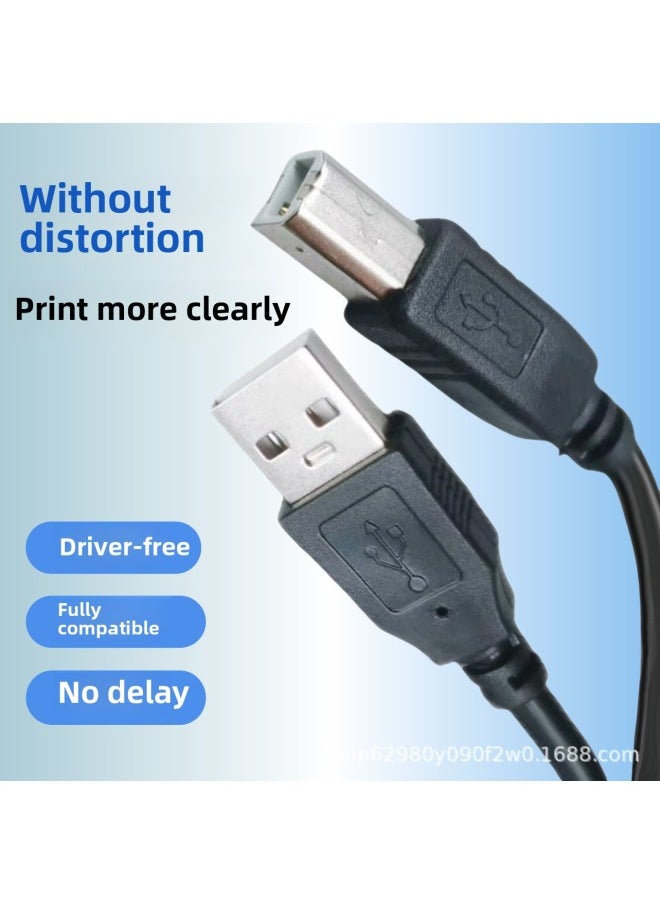 Generic USB2.0 Print Line Revolution Side Oral Computer Copier Connection Line Extension Line-Color:Black-Length:10m  - Image 4