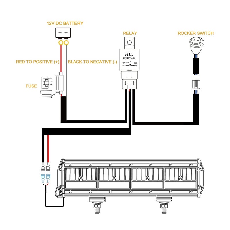 Rfroad Lighting Heavy Duty Wiring Harness Kit - Image 2