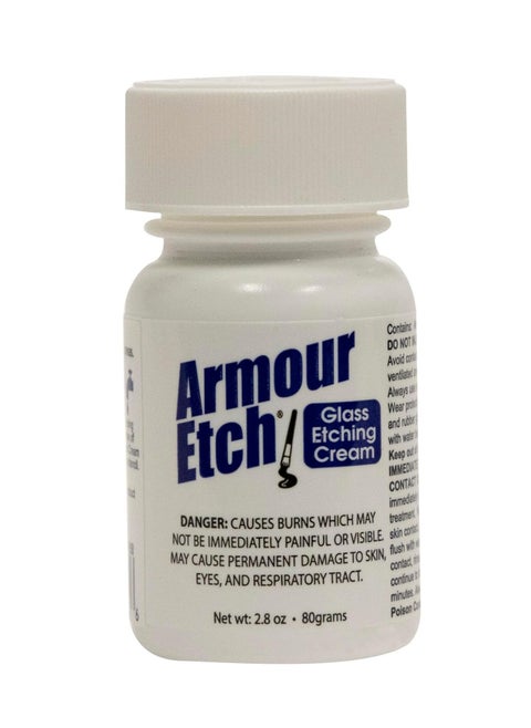 Armour Etch Glass Etching Cream - Create Stunning Designs on Glass Surfaces - Etching Cream for Glass by Armour Products - 2.8 oz Net Weight