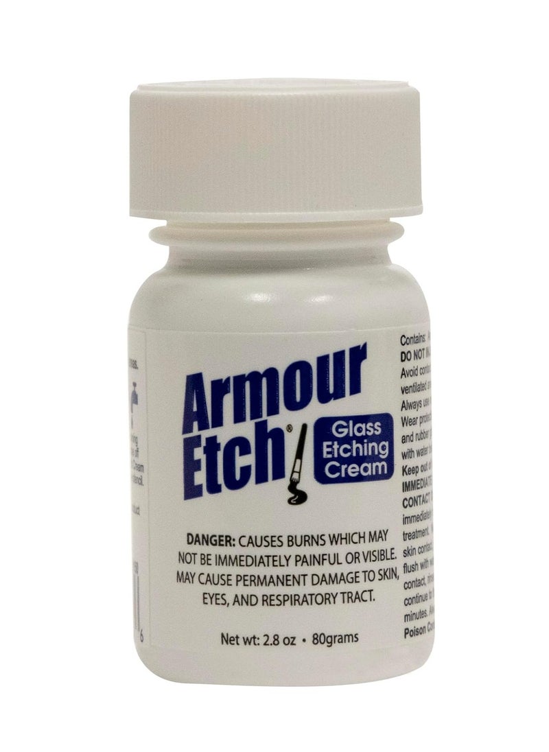 Armour Etch - Armour Etch Glass Etching Cream - Create Stunning Designs on Glass Surfaces - Etching Cream for Glass by Armour Products - 2.8 oz Net Weight - Image 1