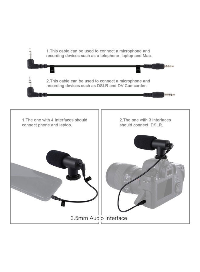 Mini Unidirectional Condenser Microphone Black - Image 2