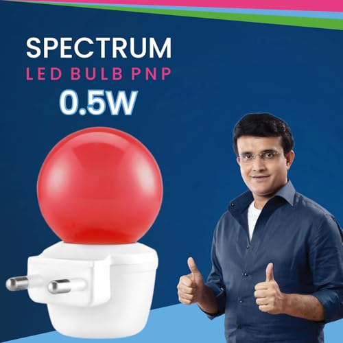 MAGIK Spectrum LED Night Lamp | 0.5W Red Light | Plug & Play | Energy Efficient | Ideal for Bedroom, Kids Room, Living Room - Image 2