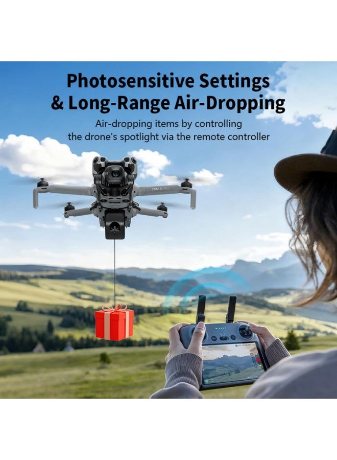 STARTRC Drone Airdrop System for DJI Mini 5 Pro Drone Light-Sensitive Thrower Transport Delivery Payload Release MINI5 PRO Air Dropping Device with Propeller Fixator - Image 2