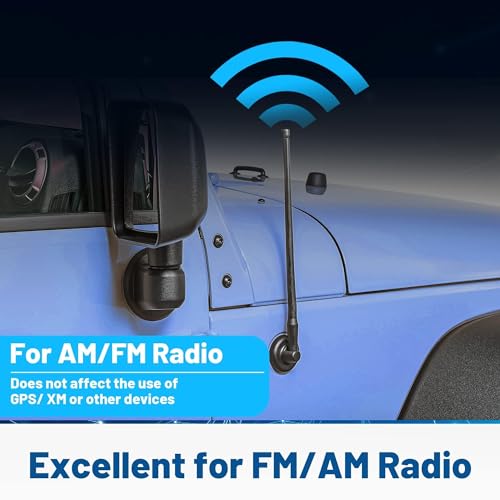 Anina 13" Car Antenna Mast for Ford 2012-2022 F150 F250 F350 Super Duty Explorer Ranger Escape Focus Aerial FM/AM Radio Antenna Car Wash Proof Durable Flexible Rubber - Image 3