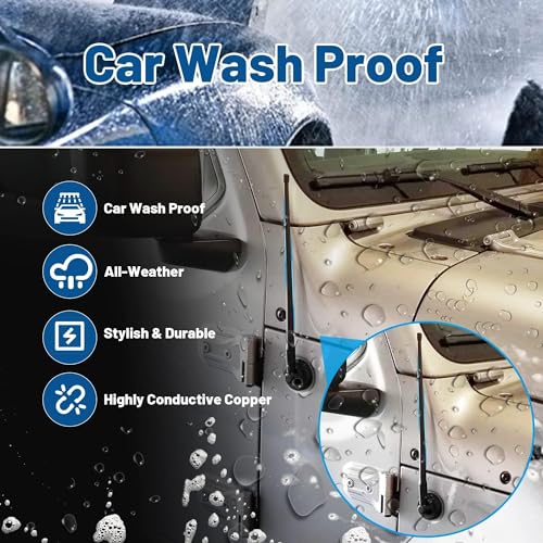 Anina 13" Car Antenna Mast for Ford 2012-2022 F150 F250 F350 Super Duty Explorer Ranger Escape Focus Aerial FM/AM Radio Antenna Car Wash Proof Durable Flexible Rubber - Image 4