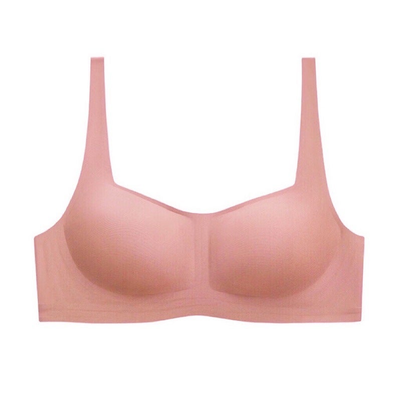 Korean Style Breast Pads, Seamless Underwear, Large Breasts, Small Sports Jelly Strips, Soft Support, Young Ladies Bra - Image 1