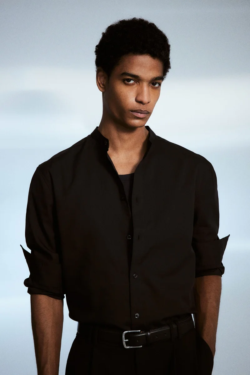 اتش اند ام قميص بقصّة عادية