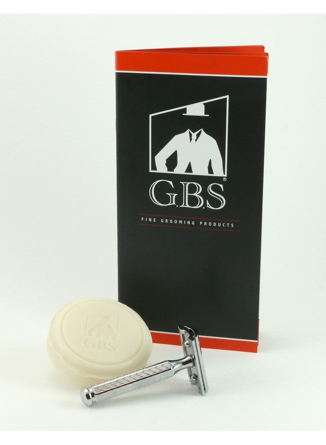 G.B.S .B.S Stylish Shaving Kit For Men’S Beard Traditional 42C Safety Razor Badger Shaving Brush Stainless Brush & Razor Stand Chrome Bowl 3 Pack Of Natural Shaving Soaps + 25 De Razor Blades - Image 4