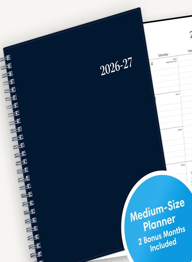Blue Sky 2026-2027 Weekly and Monthly Academic Year Planner Calendar, July 2026 - June 2027, 7" x 9", Flexible Cover, Wirebound, Laminated Tabs, Enterprise Navy - Image 5