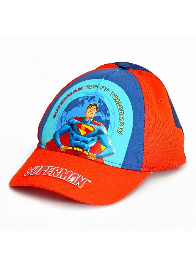 وارنر بروس. Warner Bros. Superman Kids Cap With 3D Embroidery Or Patch On Logo