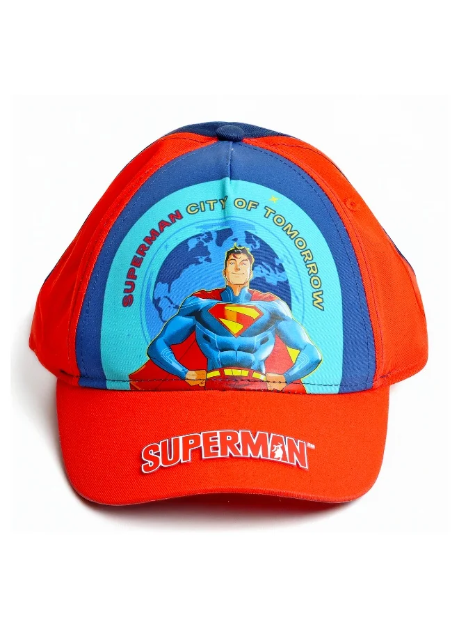 وارنر بروس. Warner Bros. Superman Kids Cap With 3D Embroidery Or Patch On Logo