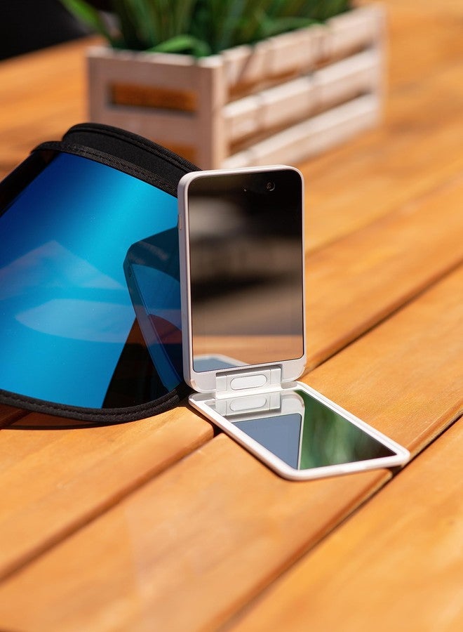 Bluestone Sunshield Sun Smart UV Makeup Mirror - Makeup Vanity Mirror, Ideal for Travel with Advanced Sun Protection Detection, USB Charging, Backup Power - Image 5