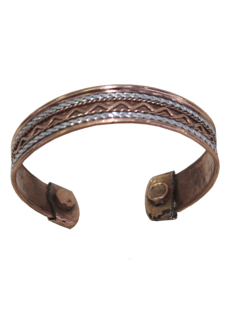 Pure Copper Magnetic Bracelet, Pure Copper Therapy Effective & Natural Relief Cuff for Women's & Men's - Image 4