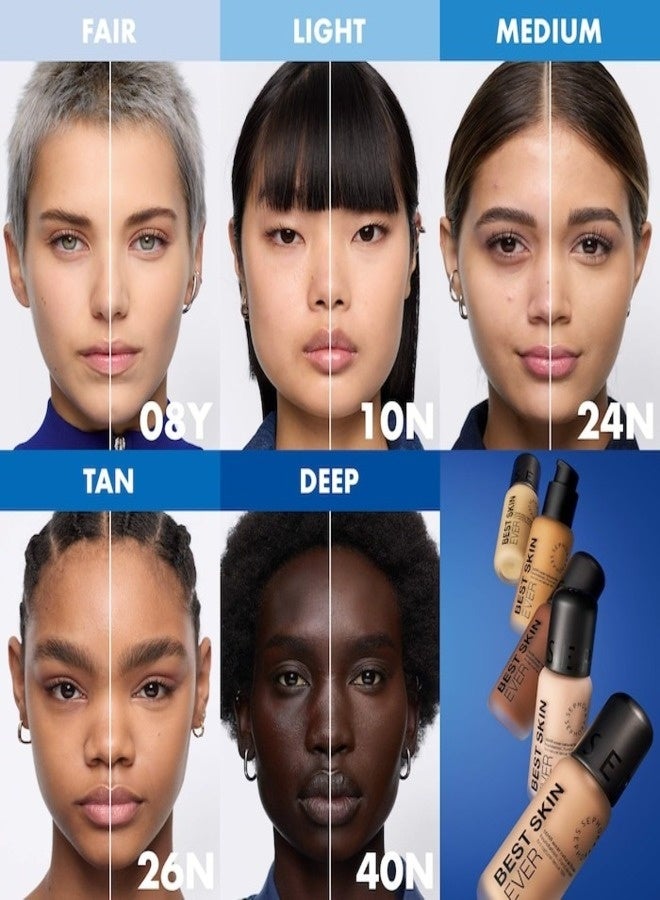 سيفورا مجموعة سيفورا - كريم أساس سائل بيست سكين إيفر بلمسة نهائية طبيعية يدوم 16 ساعة، 25 مل - لون 01N فاتح جدًا مع درجات لونية محايدة - Image 5