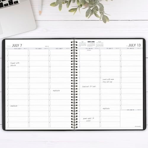 AT-A-GLANCE Planner 2025-2026 Academic, Weekly, Quarter-Hourly Appointment Book, 8-1/4" x 11", Large, Flexible Cover, Black (7095705) - Image 2