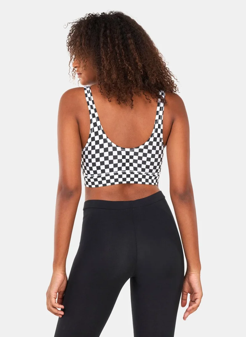 فانز Women's Flying V Printed Sports Bra