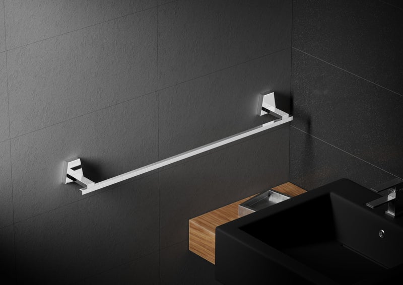 Cordial Stainless Steel 24 Inch Towel Rod | Towel Rack for Bathroom | Towel Bar | Towel Hanger | Towel Stand | Bathroom Accessories-Square (PVD Gold Finish) - Image 2