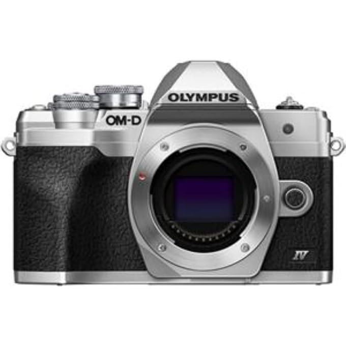 Generic E-M10 Mark IV 20.3 Megapixel Mirrorless Camera Body Only - Silver (Renewed) - Image 1
