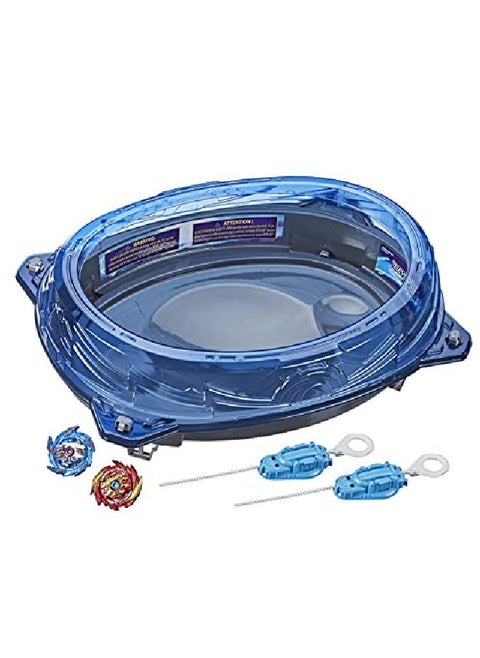 Burst Surge Speedstorm Volt Knockout Battle Set Complete Battle Game Set With Beystadium 2 Battling Top Toys And 2 Launchers