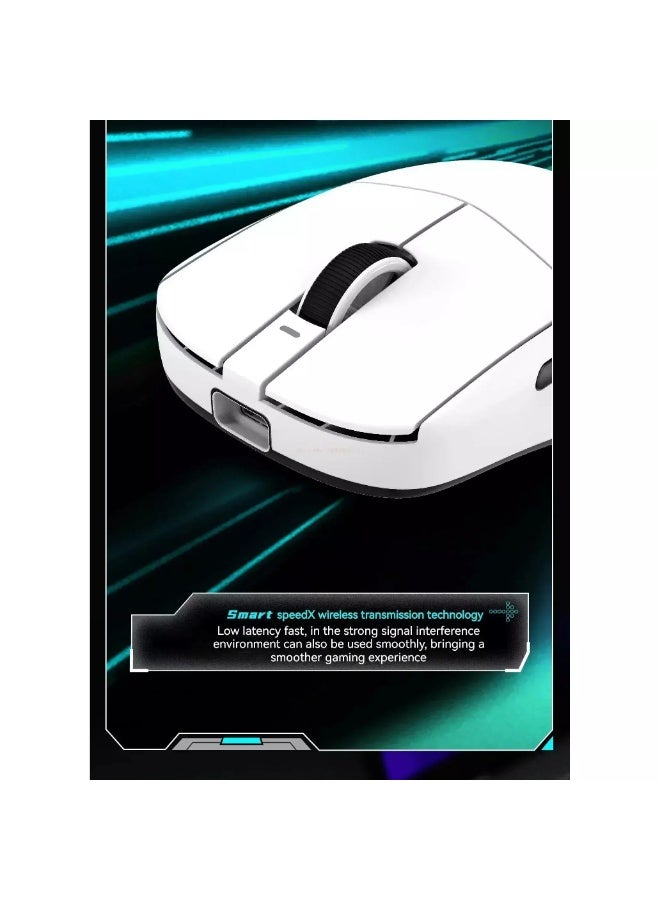 في اكس اي دراغون فلاي آر 1 برو لاسلكي، سلكي - مستشعر بصري 26000 نقطة في البوصة PAW3395 - شريحة نورديك 52840 - عمر البطارية 75 ساعة - 48 غرامًا - Image 4