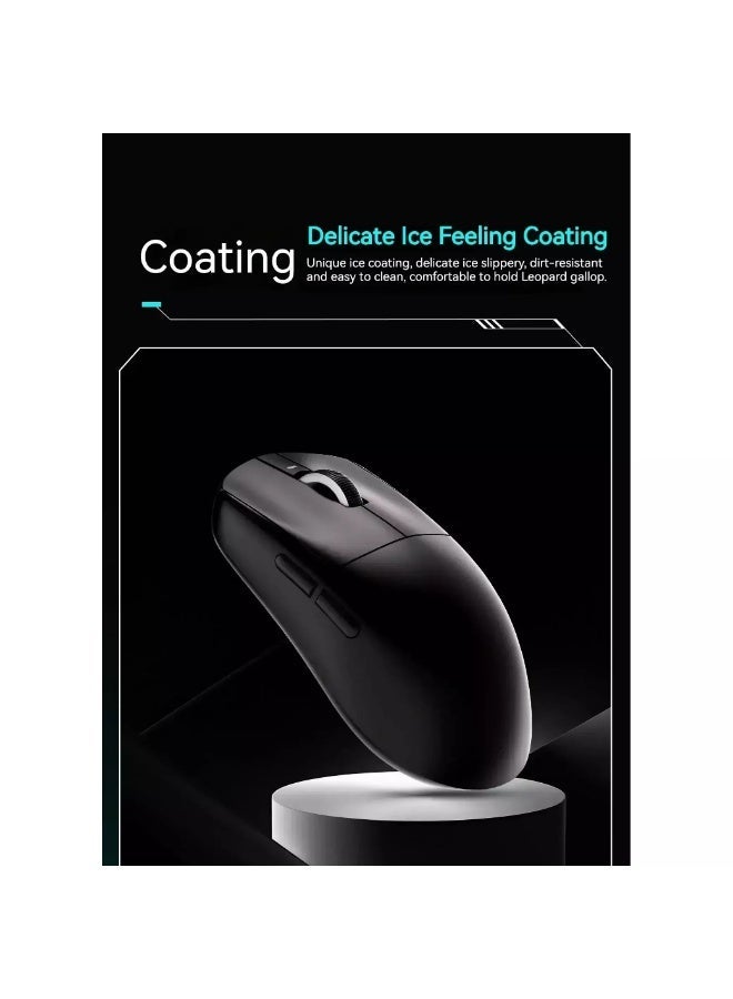 VXE Dragonfly R1 Pro Wireless, Wired – Optical Sensor 26,000 DPI PAW3395 – Chip Nordic 52840 – Battery Life 75 Hour – 48 Grams Black - Image 1