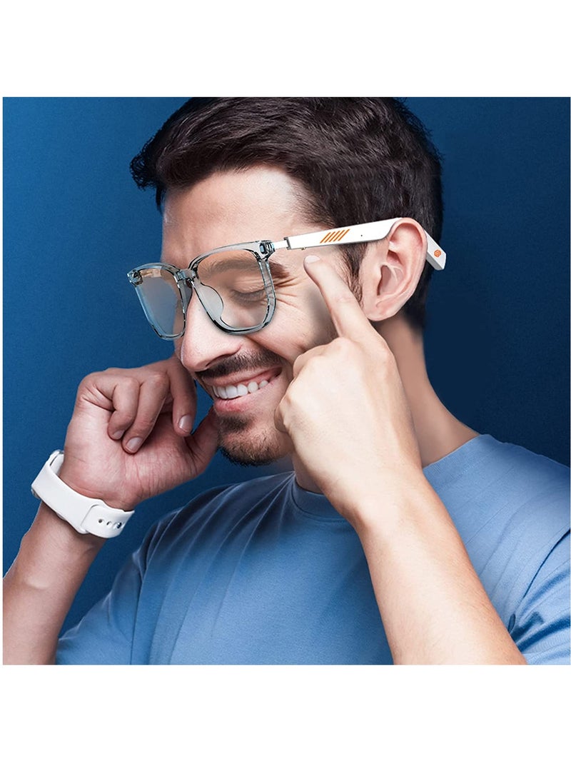 Bluetooth Audio Glasses with Microphone, Anti-Blue Light Lenses, Open Ear Speakers, Perfect for Gaming, Meetings, Travel, and Driving. - Image 5