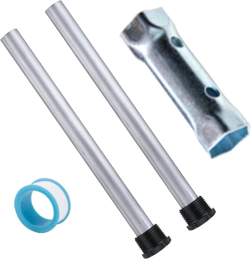 RV Water Heater Maintenance Kit - 4 Pcs Elements, Anode Rods, Wrench, Tape - Compatible with Suburban RV Water Heater - Image 1