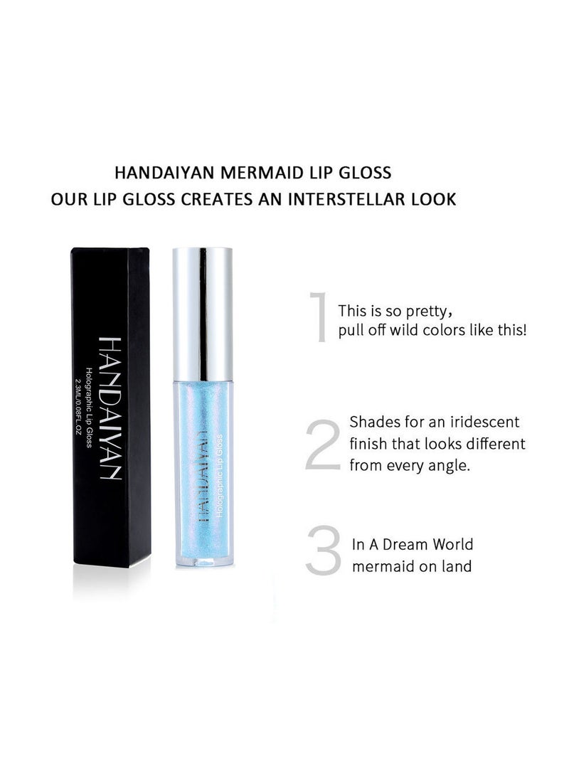 Handaiyan Lip Gloss Plumper Hyaluronic Acid High Shine Super Shine Non-Sticky Color Lips Stain Oil Liquid Lipstick Glaze Glitter Lifter Long Lasting Waterproof Moisturizing for Women Girls - Image 5