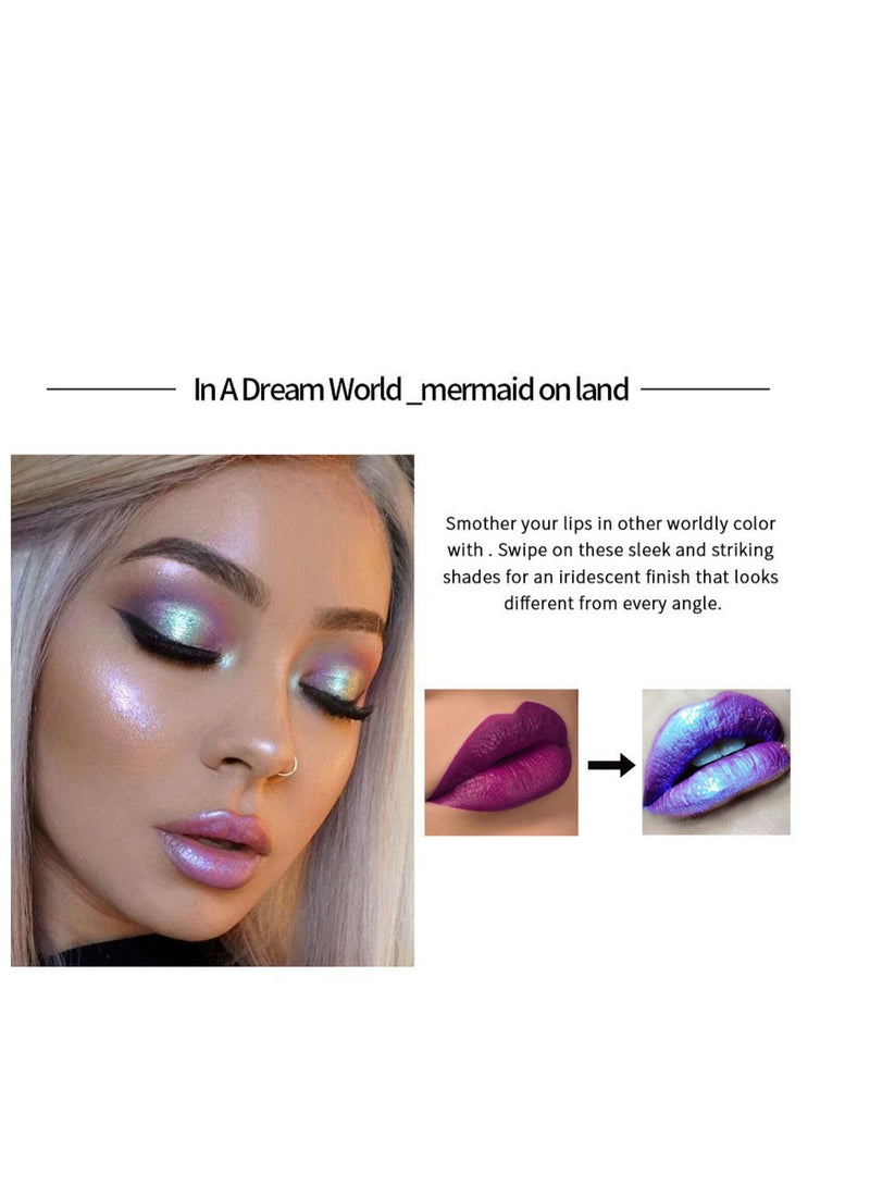 Handaiyan Lip Gloss Plumper Hyaluronic Acid High Shine Super Shine Non-Sticky Color Lips Stain Oil Liquid Lipstick Glaze Glitter Lifter Long Lasting Waterproof Moisturizing for Women Girls - Image 4