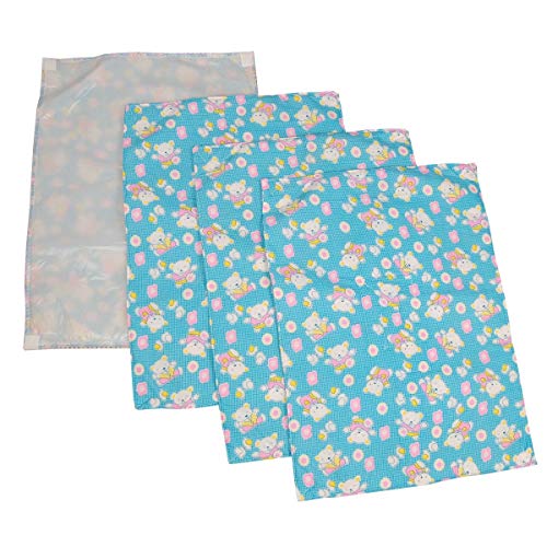 Fareto New Born Baby After Bath Oil Massaging & Diaper Changing Sheets Washable and Reusable with One Sided Cotton(0-6 Months) - Image 5