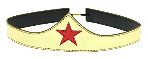Bioworld Wonder Woman Cuff and Tiara Adult Cosplay Costume Set Gold - Image 2