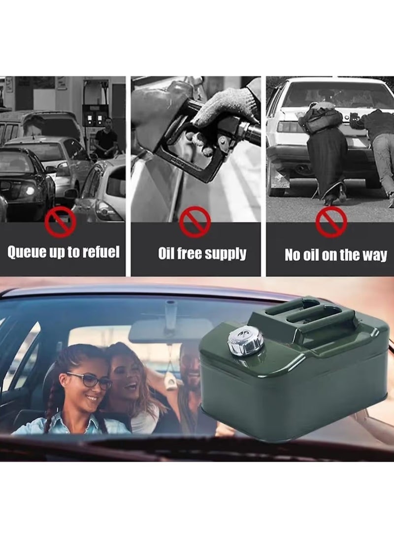 10L Barrels Can Gas Spare Container Anti-Static Can Square Fuels Container Leak Proof Portable Tank Fuel - Image 5