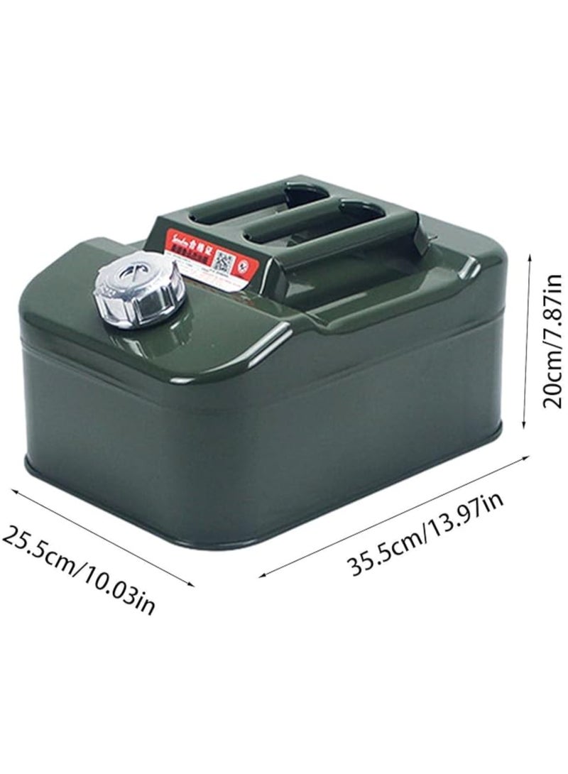 10L Barrels Can Gas Spare Container Anti-Static Can Square Fuels Container Leak Proof Portable Tank Fuel - Image 2
