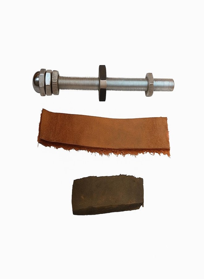ISF Gym Commercial Spine Bike Heavy Duty Brake Pad Set, Leather Brake Pad with Adjustment Rod and Resistance Knob - Image 4