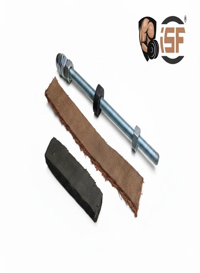 ISF Gym Commercial Spine Bike Heavy Duty Brake Pad Set, Leather Brake Pad with Adjustment Rod and Resistance Knob - Image 3