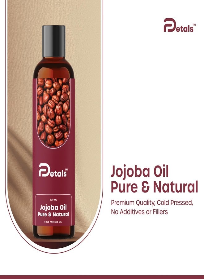 DPetals زيت الجوجوبا الطبيعي النقي المعصور على البارد من دي بيتالز | لموازنة البشرة الدهنية | مزيل مكياج طبيعي | مُنشط للشعر | زيت ناقل، 200 مل - Image 4