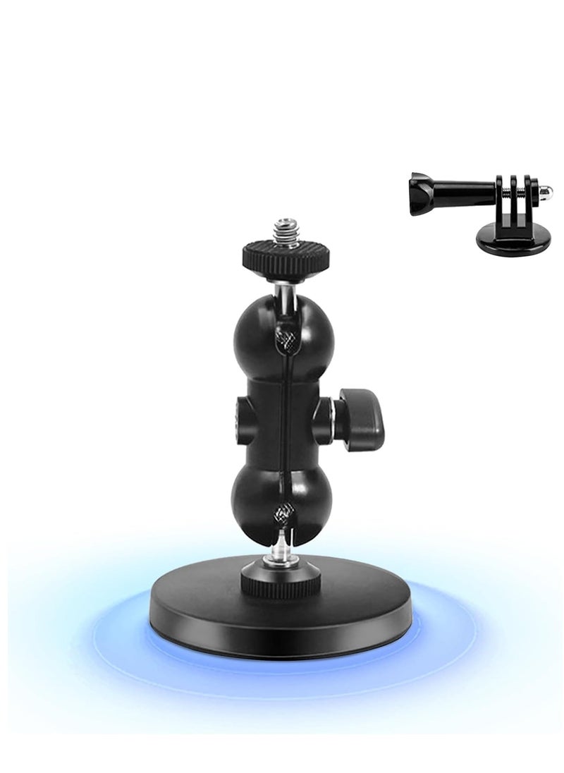 KASTWAVE - Magnetic Camera Mount Compatible with Hero 12/11/10/9/8, AKASO EK7000 Brave 4, DJI Osmo, Insta360 X3 Action Camera with a 1/4" Thread, Magnetic Base Mount with Rotating Ball Head - Image 1