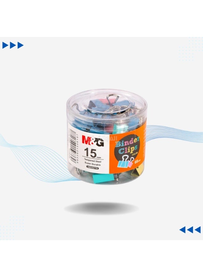 M&G 15mm Colorful Binder Clip 60pcs/box - Image 4