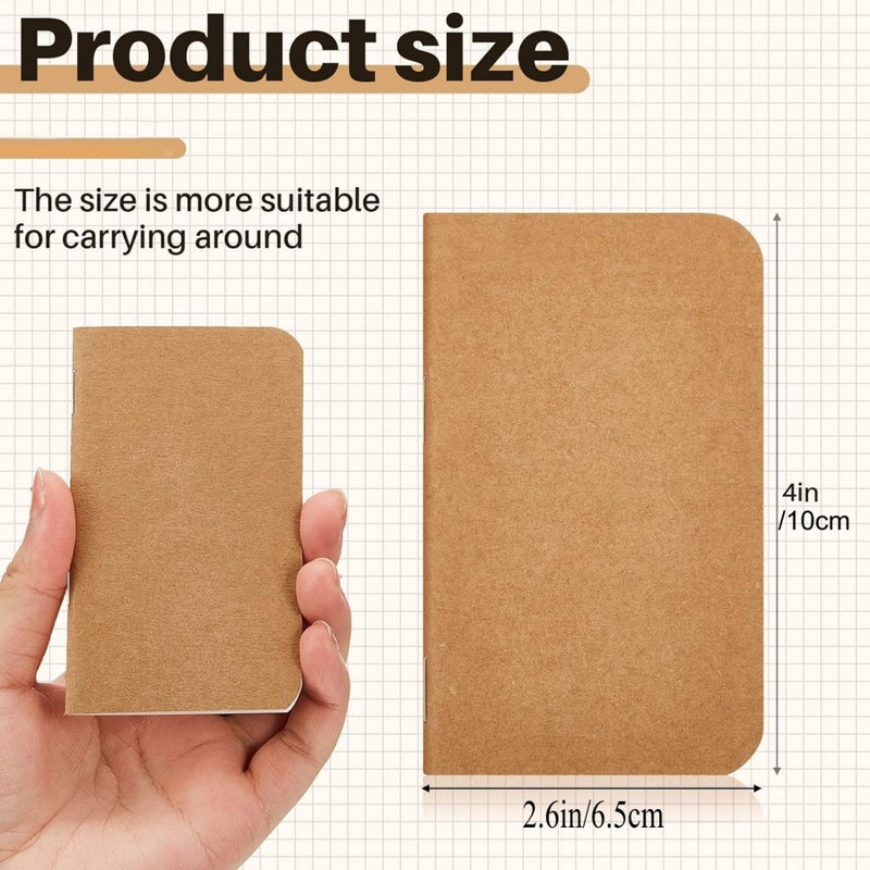 2 Pack Mini Pocket Notebooks Lined Tiny Notepad for Travel Gifts - Image 2