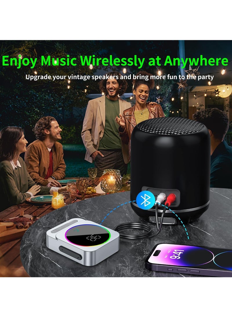 Generic Bluetooth 5.3 Aux Adapter, Wireless Audio Receiver for Car/Home Stereo/Speaker/Wired Headphones | Dual AUX Outputs, RCA AUX 3.5mm Bluetooth Music Receiver for Car Audio System  - Image 4