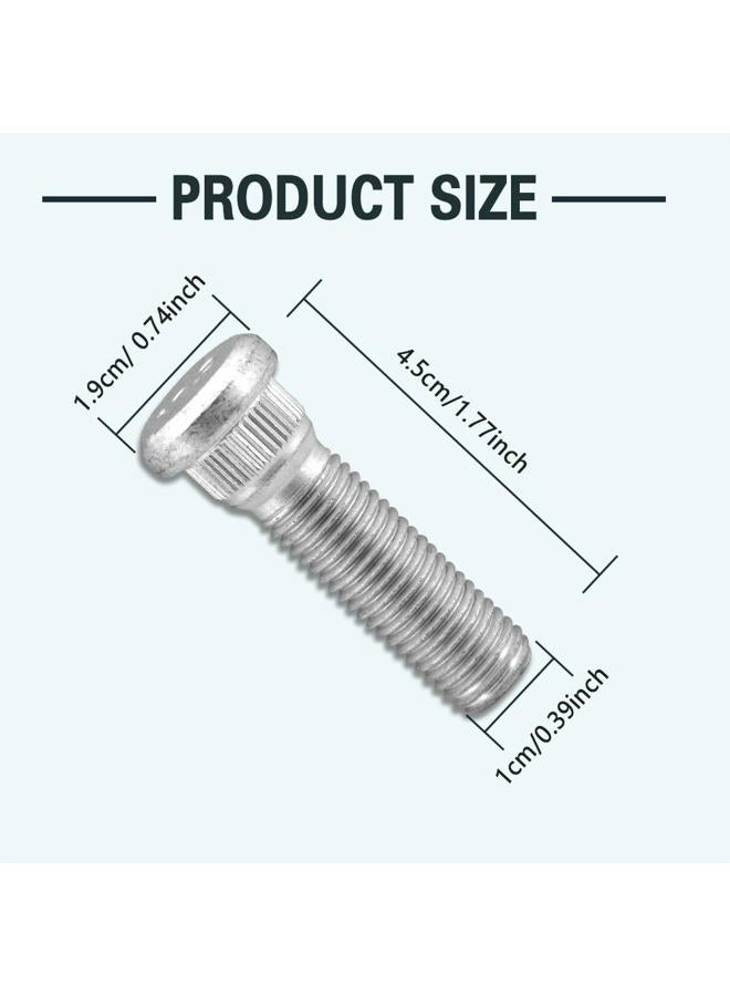 HEVLE 10PCS Car Wheel Studs, M12x1.5 Essential Car Accessories Lug Bolts Secure Wheel Hubs Compatible with Toyota Chevy Lexus Scion Pontiac, Replaces OEM#9094202067, 90942-02037 (10PCS) - Image 2