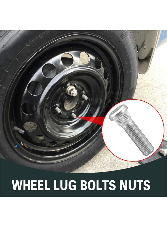 HEVLE 10PCS Car Wheel Studs, M12x1.5 Essential Car Accessories Lug Bolts Secure Wheel Hubs Compatible with Toyota Chevy Lexus Scion Pontiac, Replaces OEM#9094202067, 90942-02037 (10PCS) - Image 3