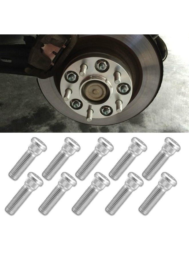 HEVLE 10PCS Car Wheel Studs, M12x1.5 Essential Car Accessories Lug Bolts Secure Wheel Hubs Compatible with Toyota Chevy Lexus Scion Pontiac, Replaces OEM#9094202067, 90942-02037 (10PCS) - Image 1