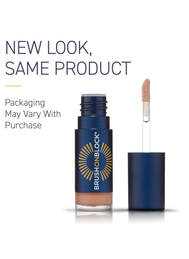 Brush On Block - Brush On Block Sun Shine Protective Lip Oil SPF 30, Mineral Protection from UVA/UVB & Blue Light, Hydrating, Cruelty-Free, Gluten-Free, & Vegan, Nude - Image 1