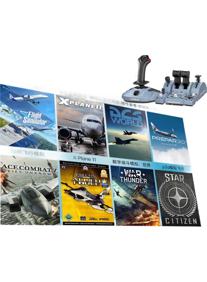 عصا تحكم طيران تكا إيرباص، تقنية الاستقراء المغناطيسي هول، محاكي الطيران إيرباص A320، ملحق Dcs، متوافق مع الكمبيوتر [إصدار إيرباص عصا تحكم فردية]