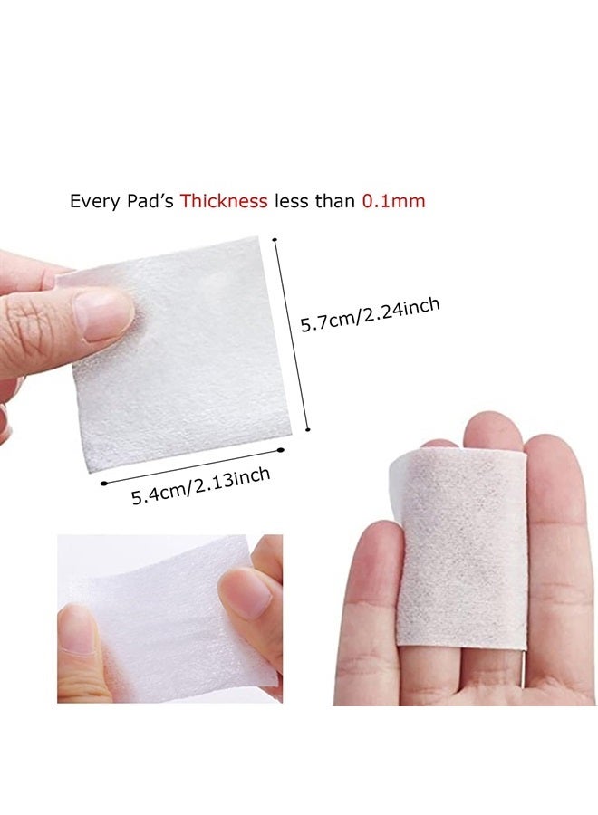 Aturmon 1000 Pcs Ultra Thin Makeup Facial Cotton Pads, Soft Lint Free Dry Nails/Lips/Eyes Polish Remover Pads, Square Cosmetic Beauty Cotton Pads, Non-Woven Cotton Makeup Remover - Image 3