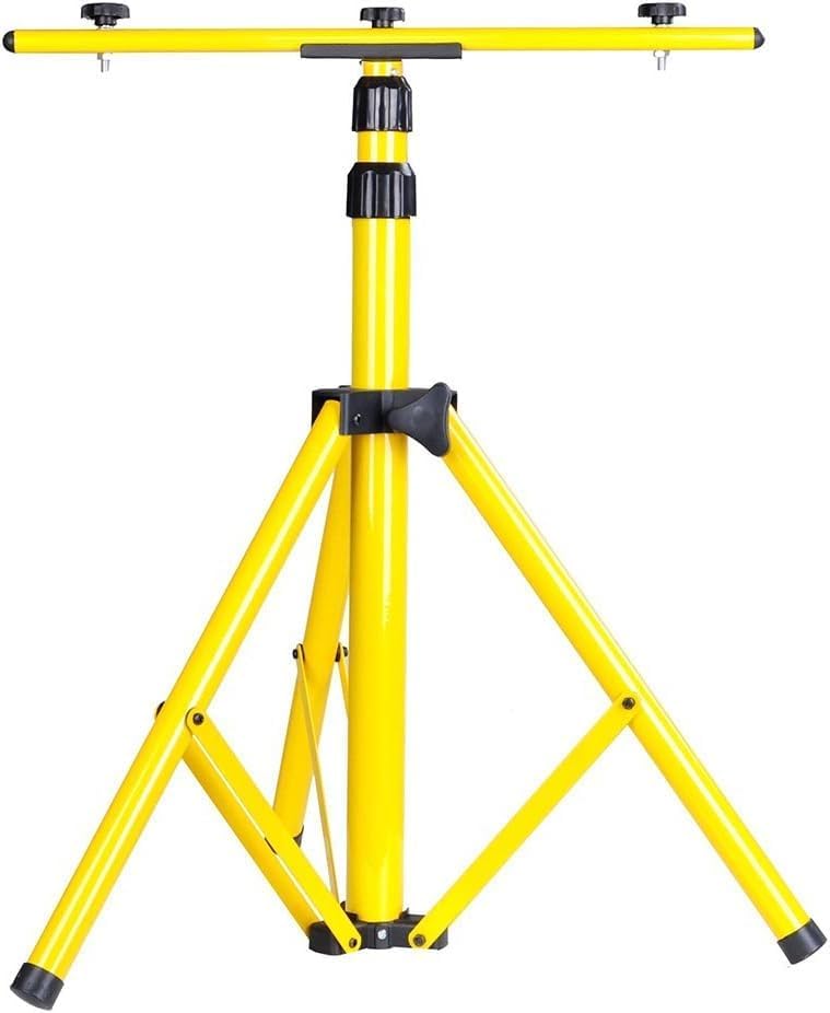 STELA DL-2S 5.1ft Dual Flood Light Adjustable and Foldable Tripod Stand Telescoping Steel Floodlight Stand Heavy Duty Construction Tripod Stand for Home and Job Site Lighting - Image 1