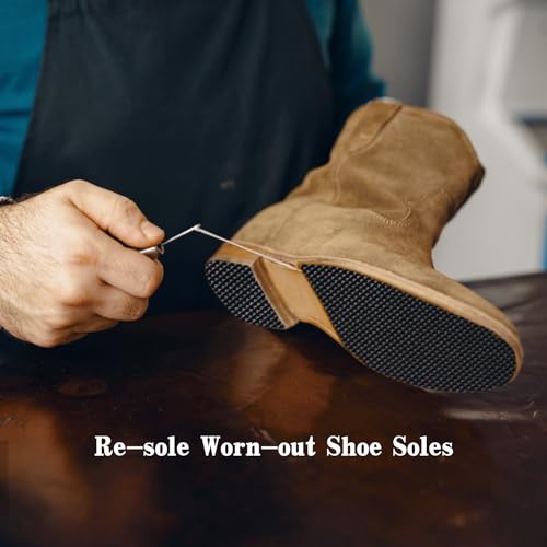 EACOZY Shoe Rubber Sole Sheet, 1.2MM Thick Shoe Sole Repair Rubber, Non-Slip Soling Sheet for Bottom of Shoe, Black - Image 4